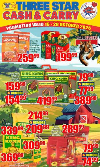 Three Star Cash and Carry catalogue  - 16/10/2025 - 28/10/2025.
