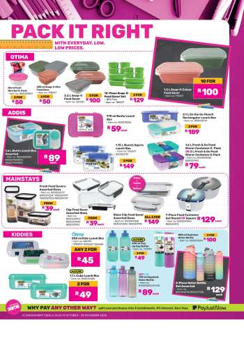 thumbnail - 1.6 L Fresh & Go Food Storer Container 3-Pack OR 2 L Fresh & Go Food Storer Container 2-Pack