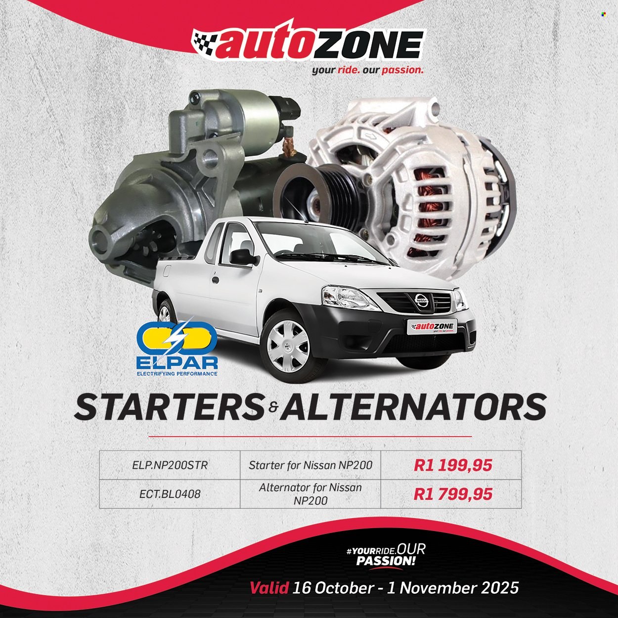 AutoZone specials - 16/10/2025 - 01/11/2025. Page 1