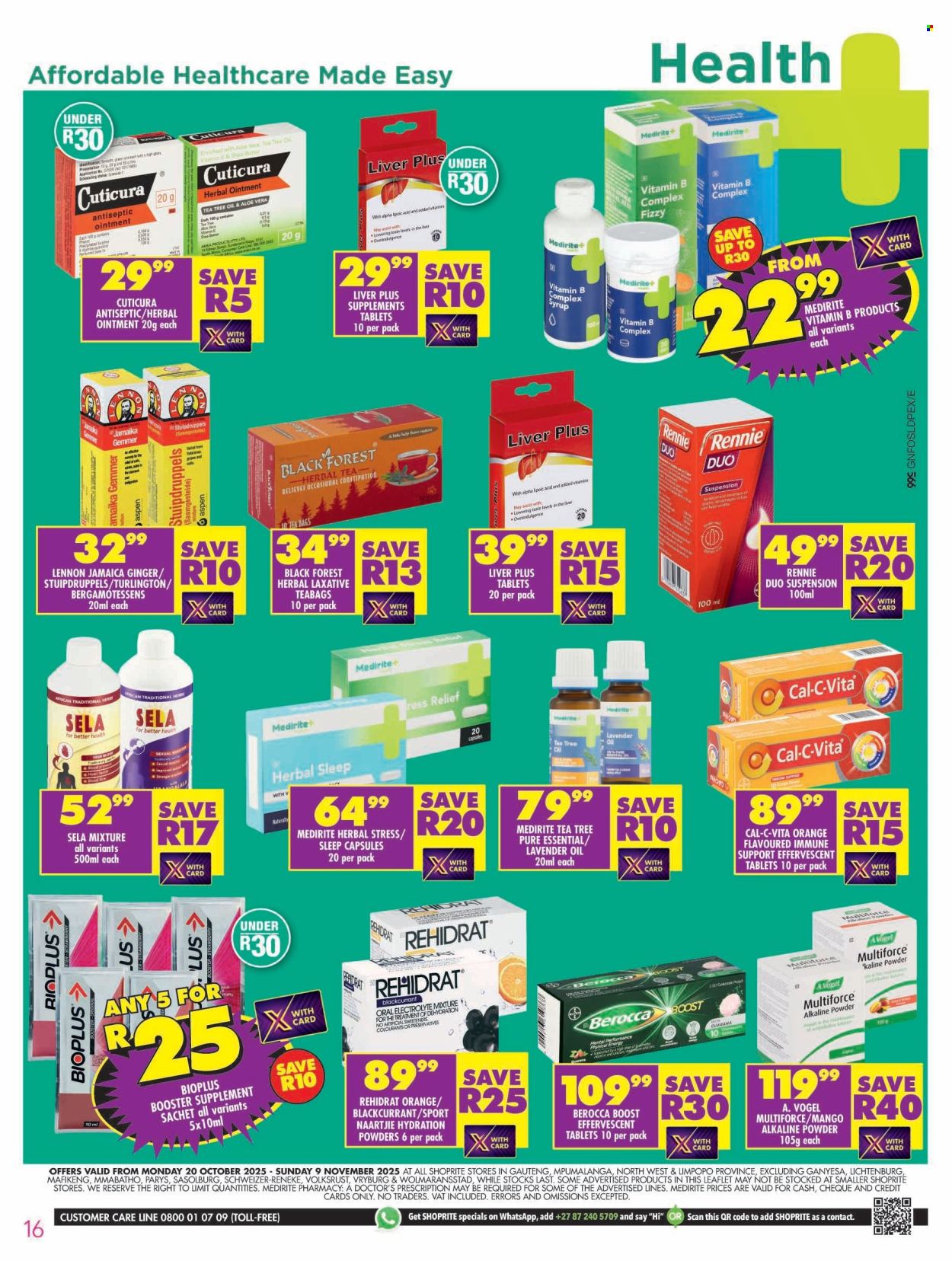 Shoprite specials - 20/10/2025 - 09/11/2025. Page 16