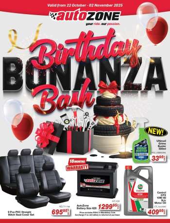 AutoZone catalogue  - 22/10/2025 - 02/11/2025.