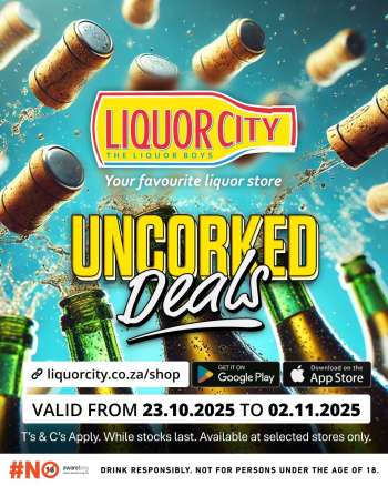 Liquor City catalogue  - 23/10/2025 - 02/11/2025.