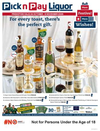Pick n Pay catalogue  - 24/10/2025 - 06/11/2025.