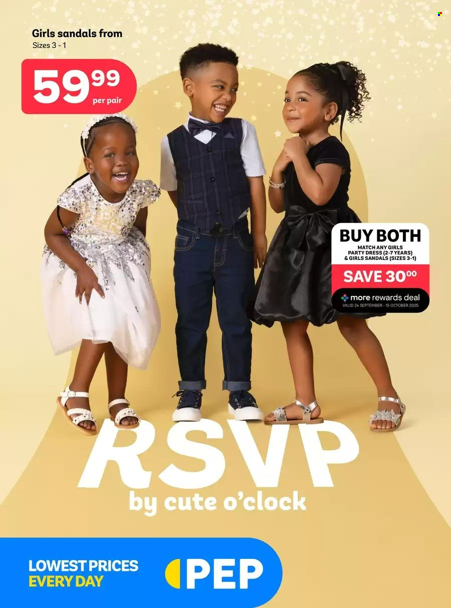 PEP Stores specials. Page 1
