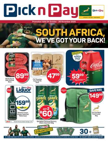 Pick n Pay catalogue  - 24/10/2025 - 26/11/2025.