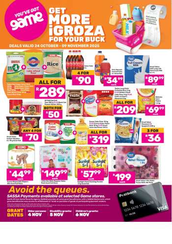 Game catalogue  - 24/10/2025 - 09/11/2025.