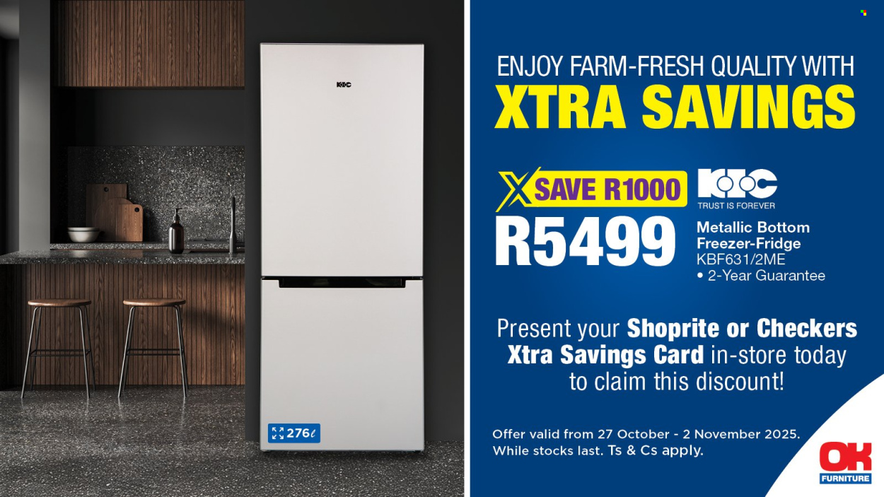 OK Furniture specials - 27/10/2025 - 02/11/2025. Page 1