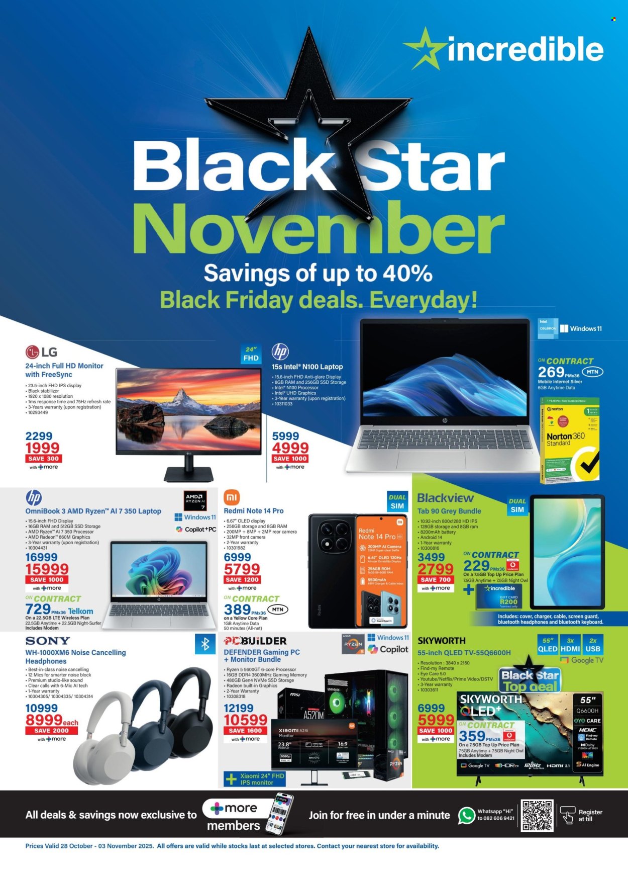 Incredible Connection specials - 28/10/2025 - 03/11/2025. Page 1