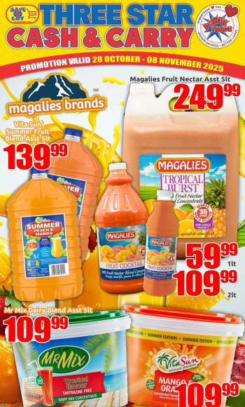 Three Star Cash and Carry catalogue  - 28/10/2025 - 08/11/2025.