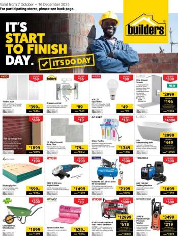 Builders catalogue  - 07/10/2025 - 16/12/2025.