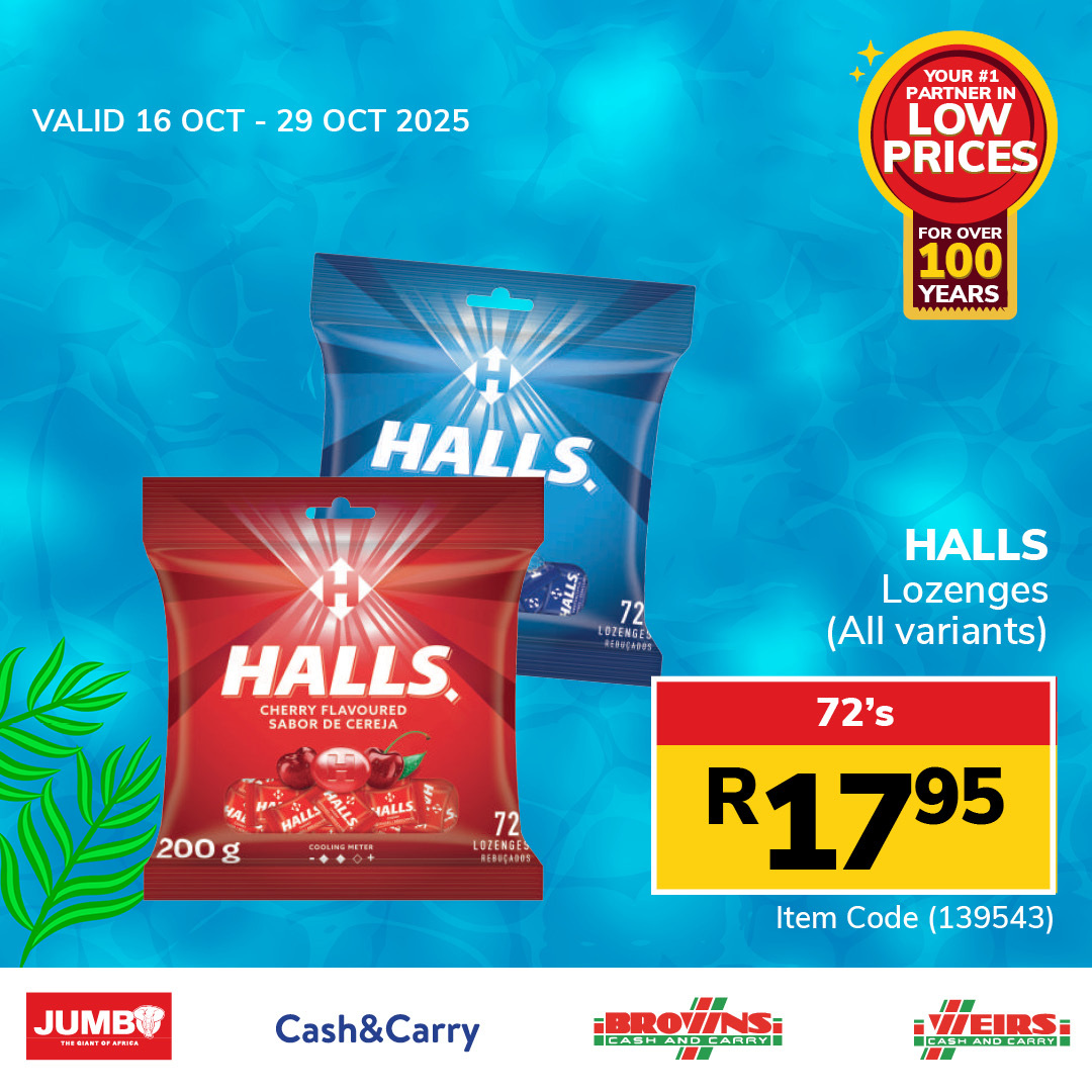 Jumbo Cash & Carry specials - 16/10/2025 - 29/10/2025. Page 1