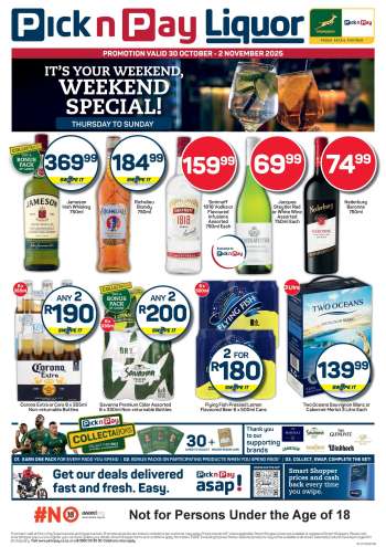 Pick n Pay catalogue  - 30/10/2025 - 02/11/2025.