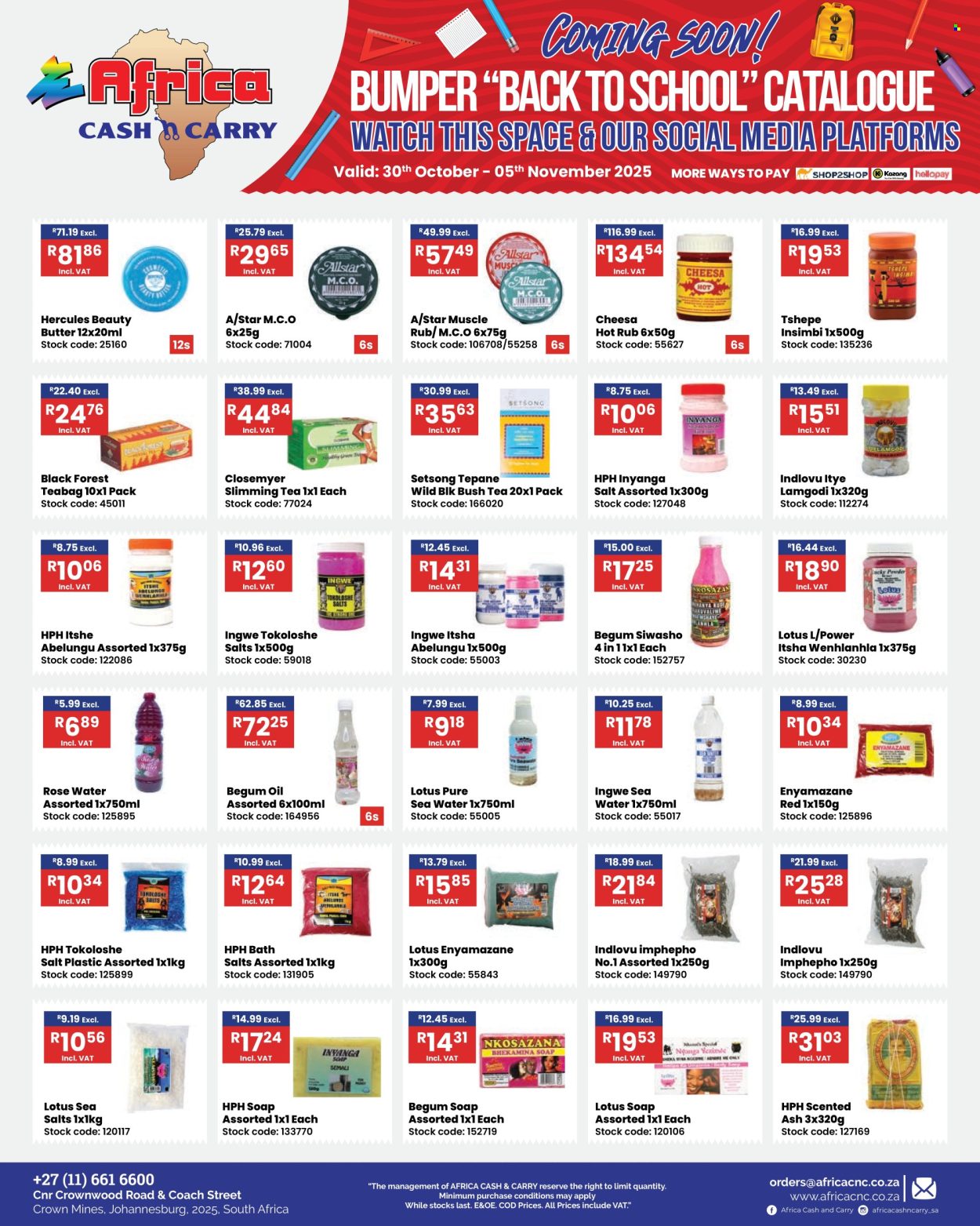 Africa Cash & Carry specials - 30/10/2025 - 05/11/2025. Page 14