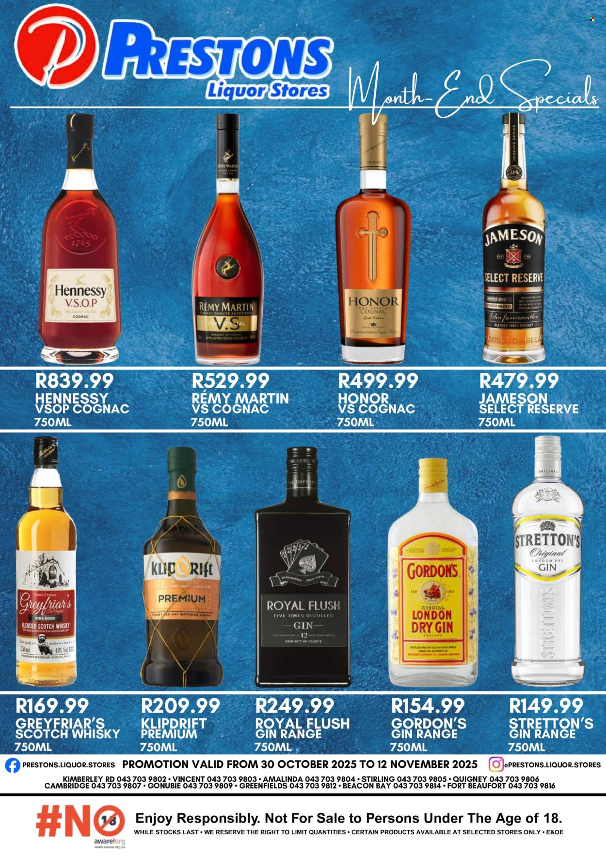 Prestons Liquor Stores specials - 30/10/2025 - 12/11/2025. Page 1