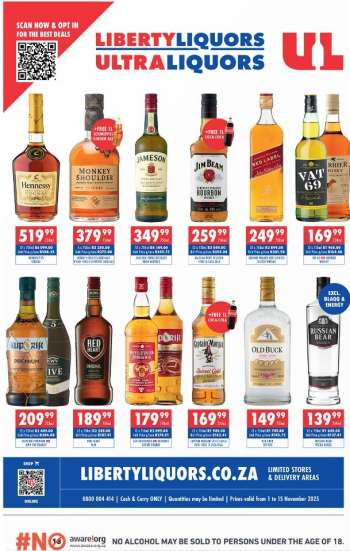 Liberty Liquors catalogue  - 01/11/2025 - 15/11/2025.