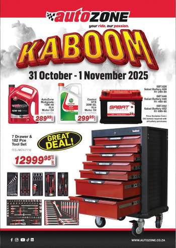 AutoZone catalogue  - 31/10/2025 - 01/11/2025.