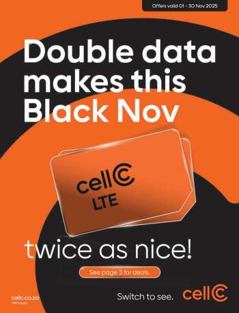Cell C catalogue  - 01/11/2025 - 30/11/2025.