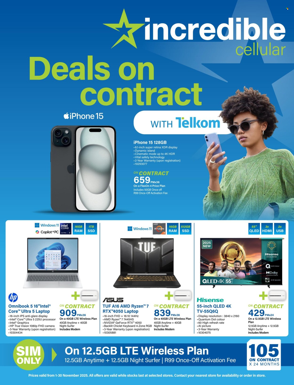 Incredible Connection specials - 01/11/2025 - 30/11/2025. Page 1