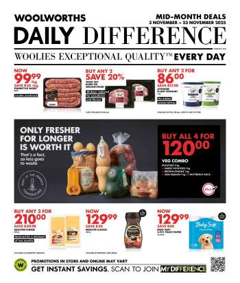 Woolworths catalogue  - 03/11/2025 - 23/11/2025.
