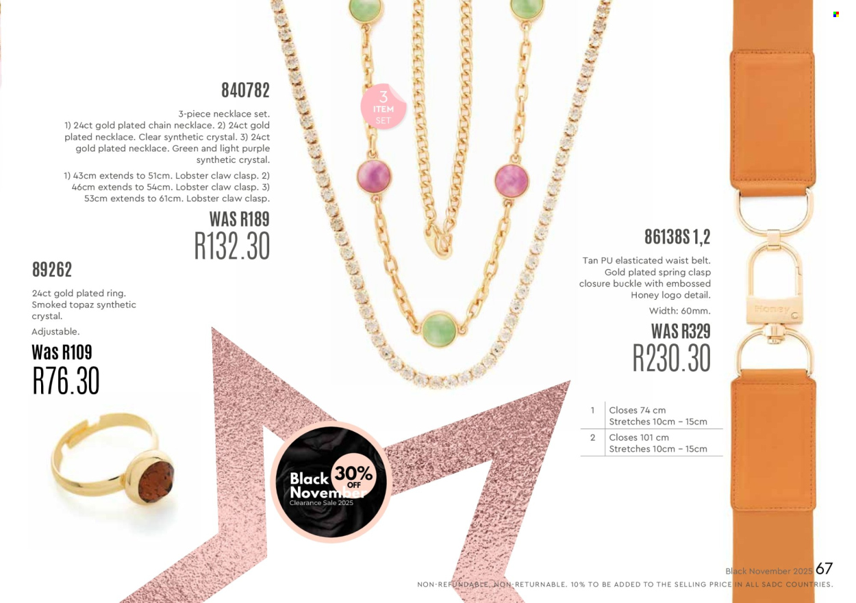 Honey specials. Page 69