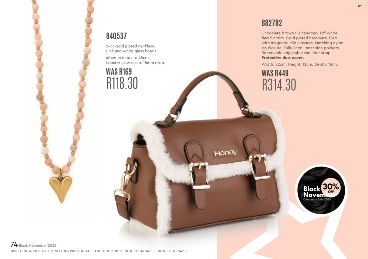 Honey specials. Page 76