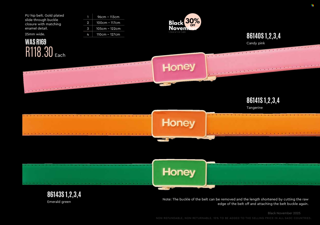 Honey specials. Page 107