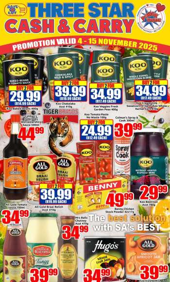 Three Star Cash and Carry catalogue  - 04/11/2025 - 15/11/2025.