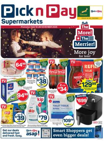 Pick n Pay Supermarket catalogue  - 10/11/2025 - 26/11/2025.