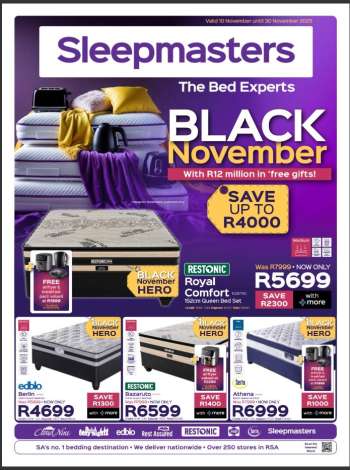 Sleepmasters catalogue  - 10/11/2025 - 30/11/2025.