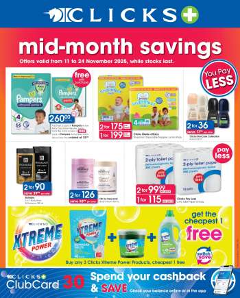 Clicks catalogue  - 11/11/2025 - 24/11/2025.