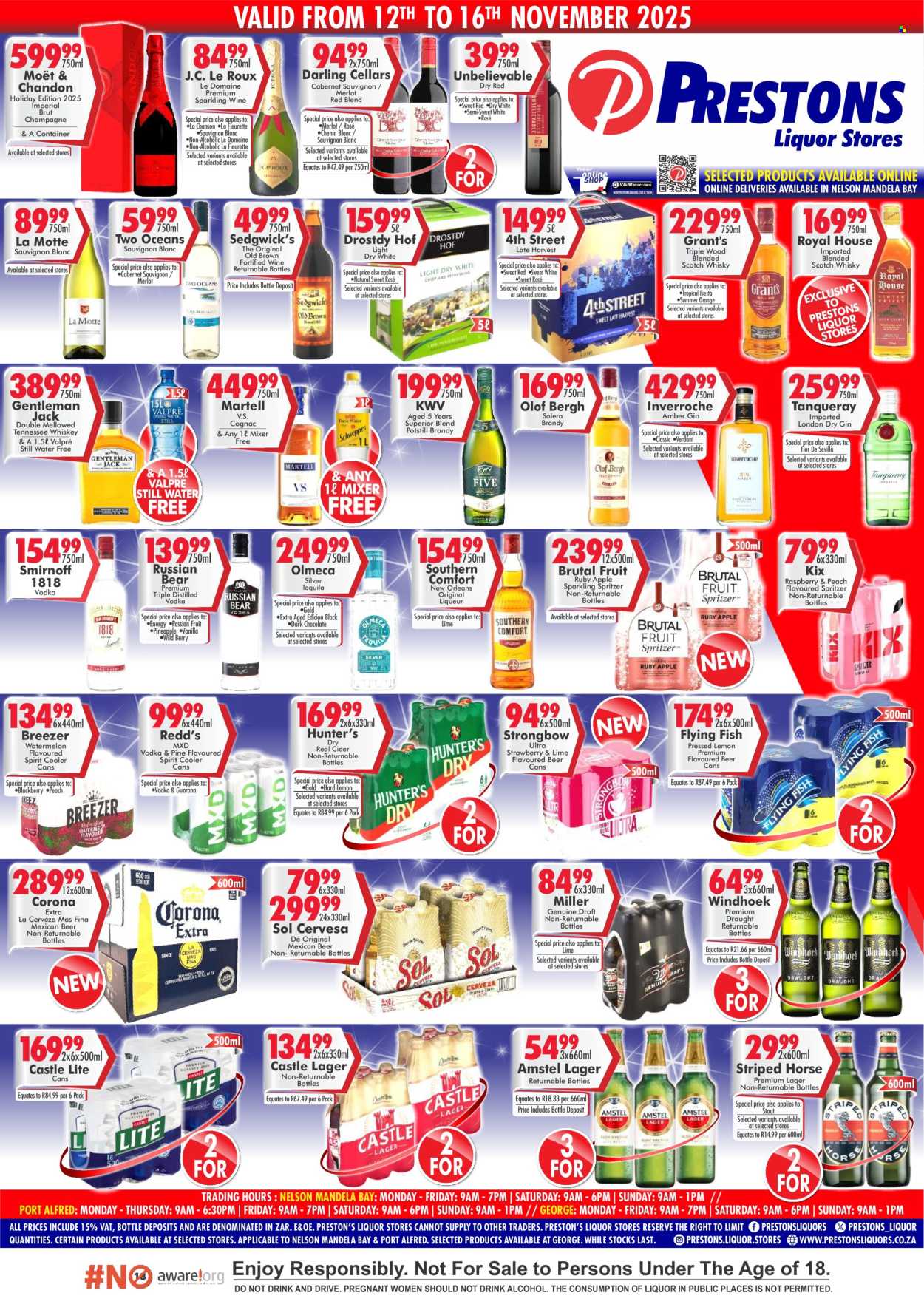 Prestons Liquor Stores specials - 12/11/2025 - 16/11/2025. Page 1