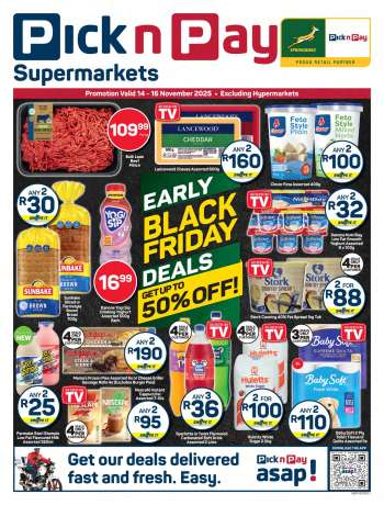 Pick n Pay Supermarket catalogue  - 14/11/2025 - 16/11/2025.
