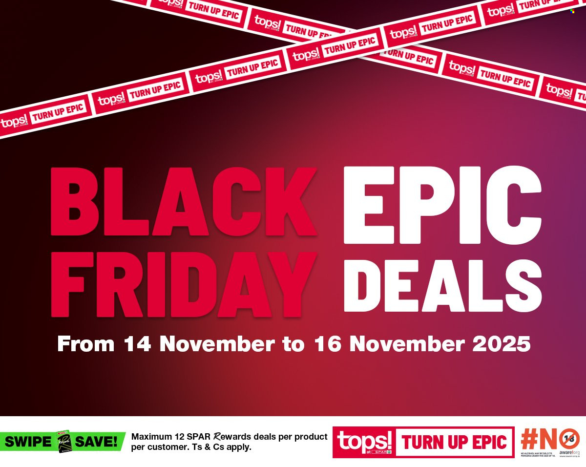 TOPS at SPAR specials - 14/11/2025 - 16/11/2025. Page 1