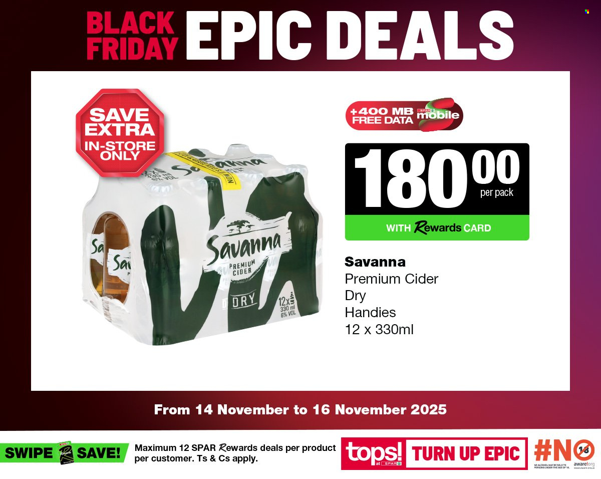 TOPS at SPAR specials - 14/11/2025 - 16/11/2025. Page 7