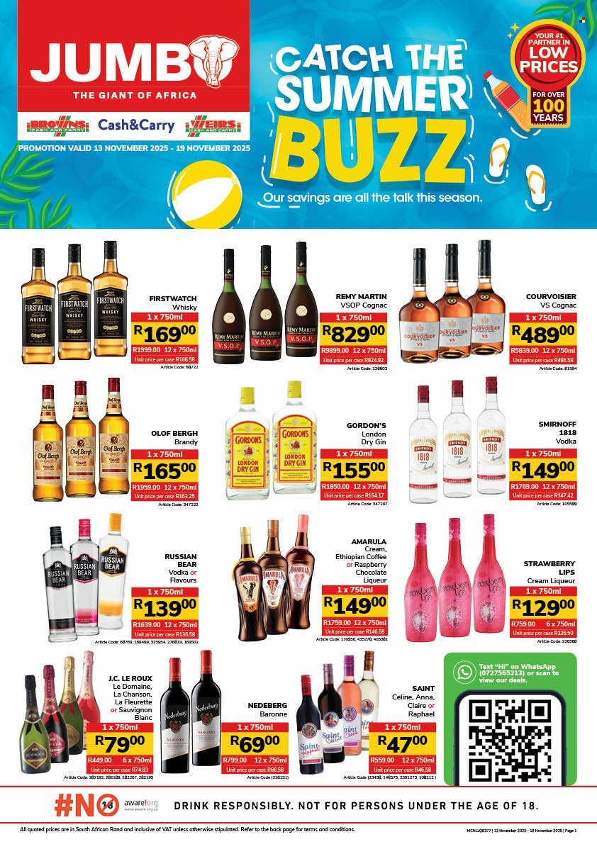 Jumbo Cash & Carry specials - 13/11/2025 - 19/11/2025. Page 1