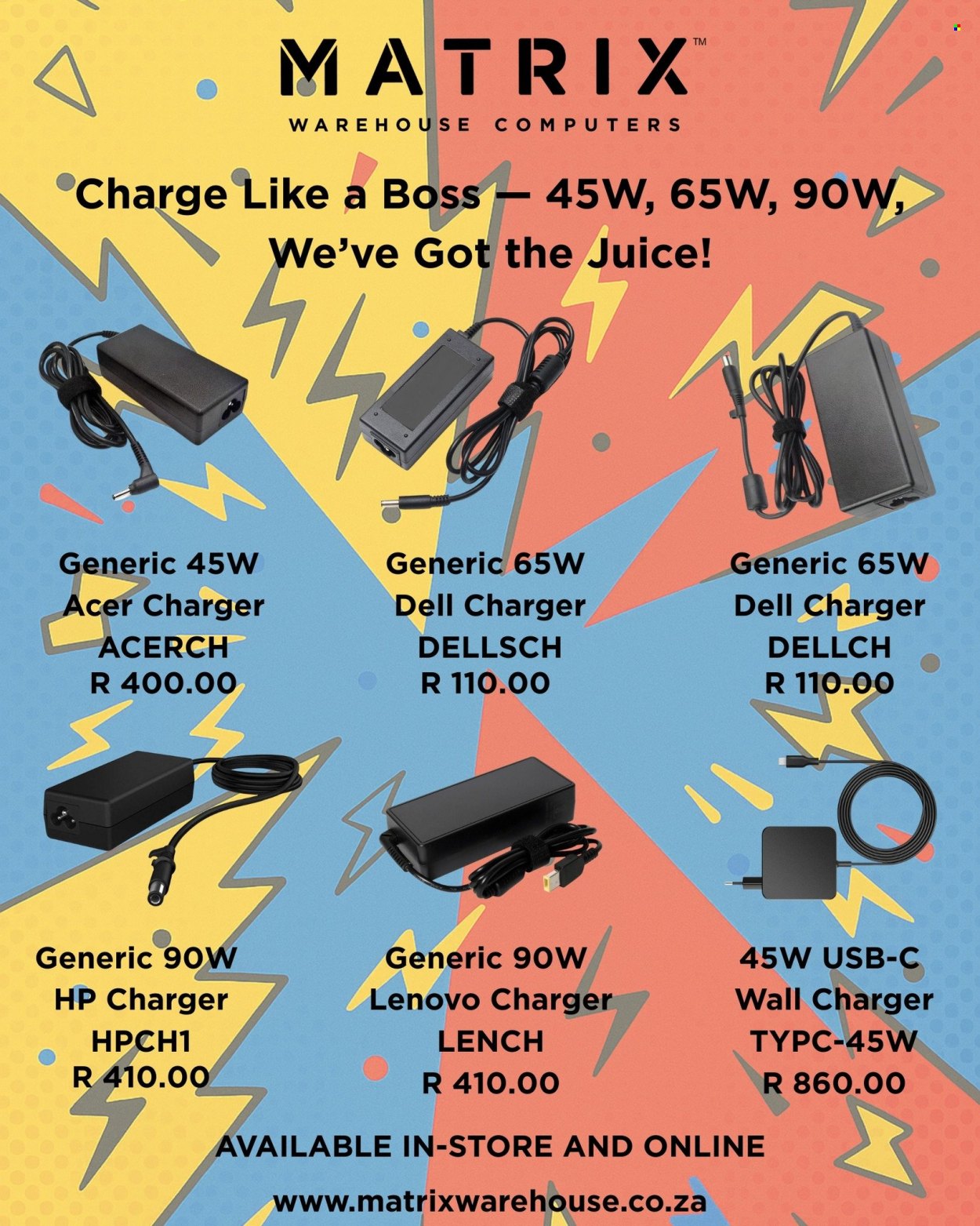 Matrix Warehouse specials. Page 1