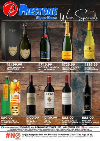 Prestons Liquor Stores catalogue  - 13/11/2025 - 10/12/2025.
