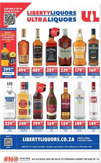 Liberty Liquors catalogue  - 16/11/2025 - 30/11/2025.