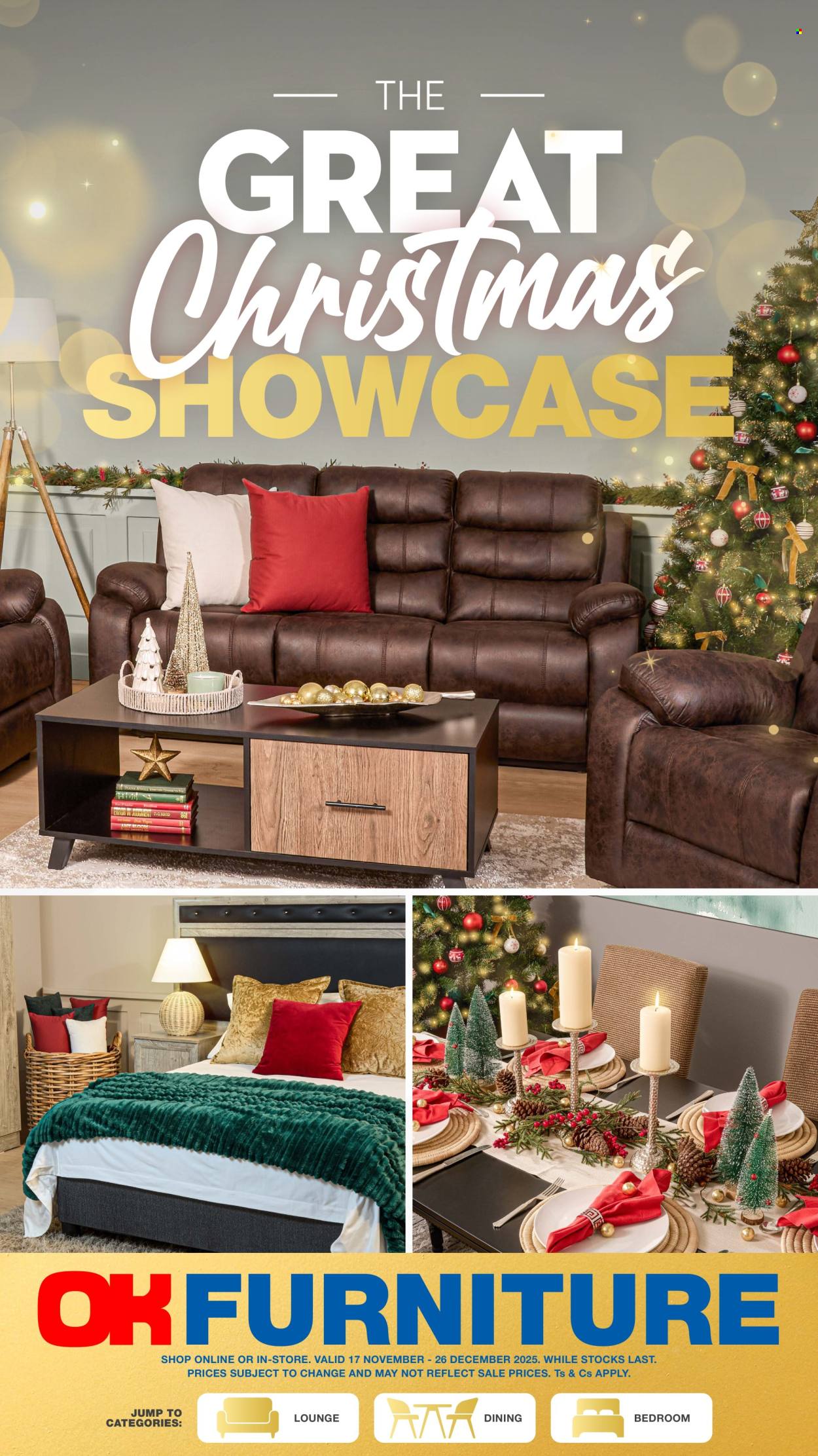 OK Furniture specials - 17/11/2025 - 26/12/2025. Page 1