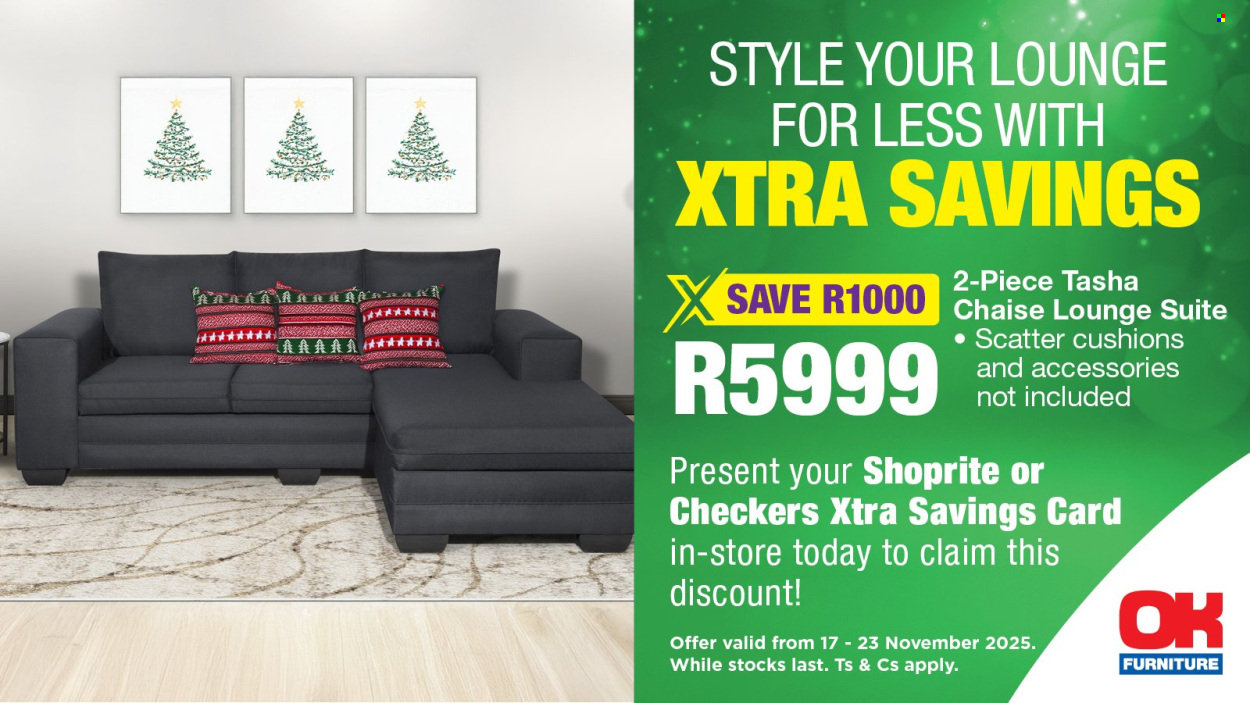 OK Furniture specials - 17/11/2025 - 23/11/2025. Page 1