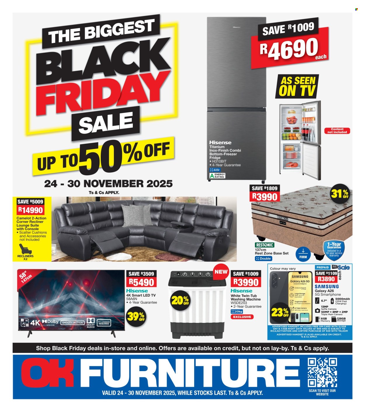 OK Furniture specials - 24/11/2025 - 30/11/2025. Page 1