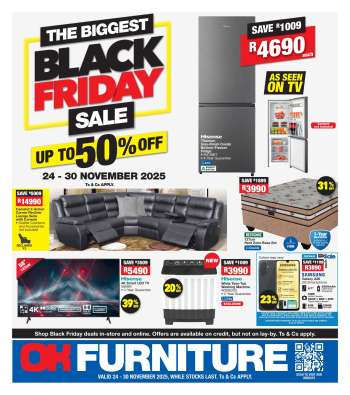 OK Furniture catalogue  - 24/11/2025 - 30/11/2025.