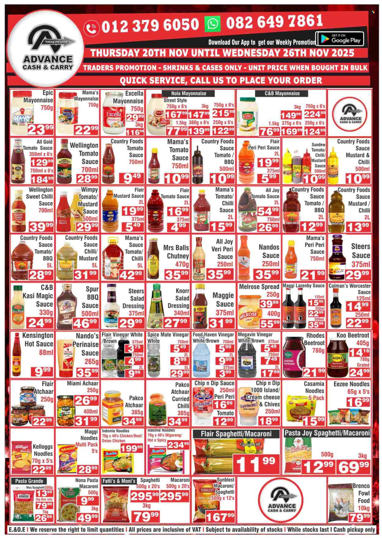 Advance Cash & Carry specials - 20/11/2025 - 26/11/2025. Page 4