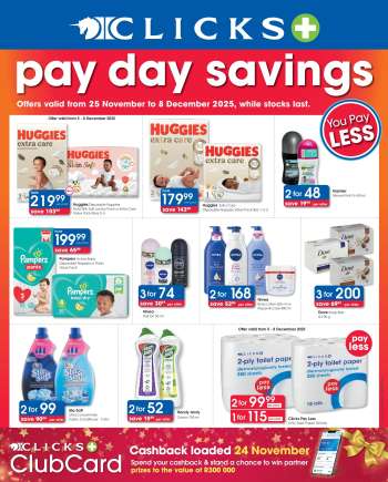 Clicks catalogue  - 25/11/2025 - 08/12/2025.