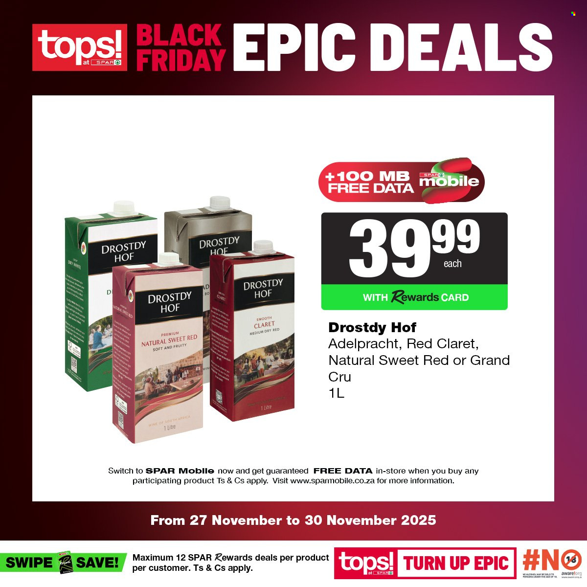 TOPS at SPAR specials - 27/11/2025 - 30/11/2025. Page 13