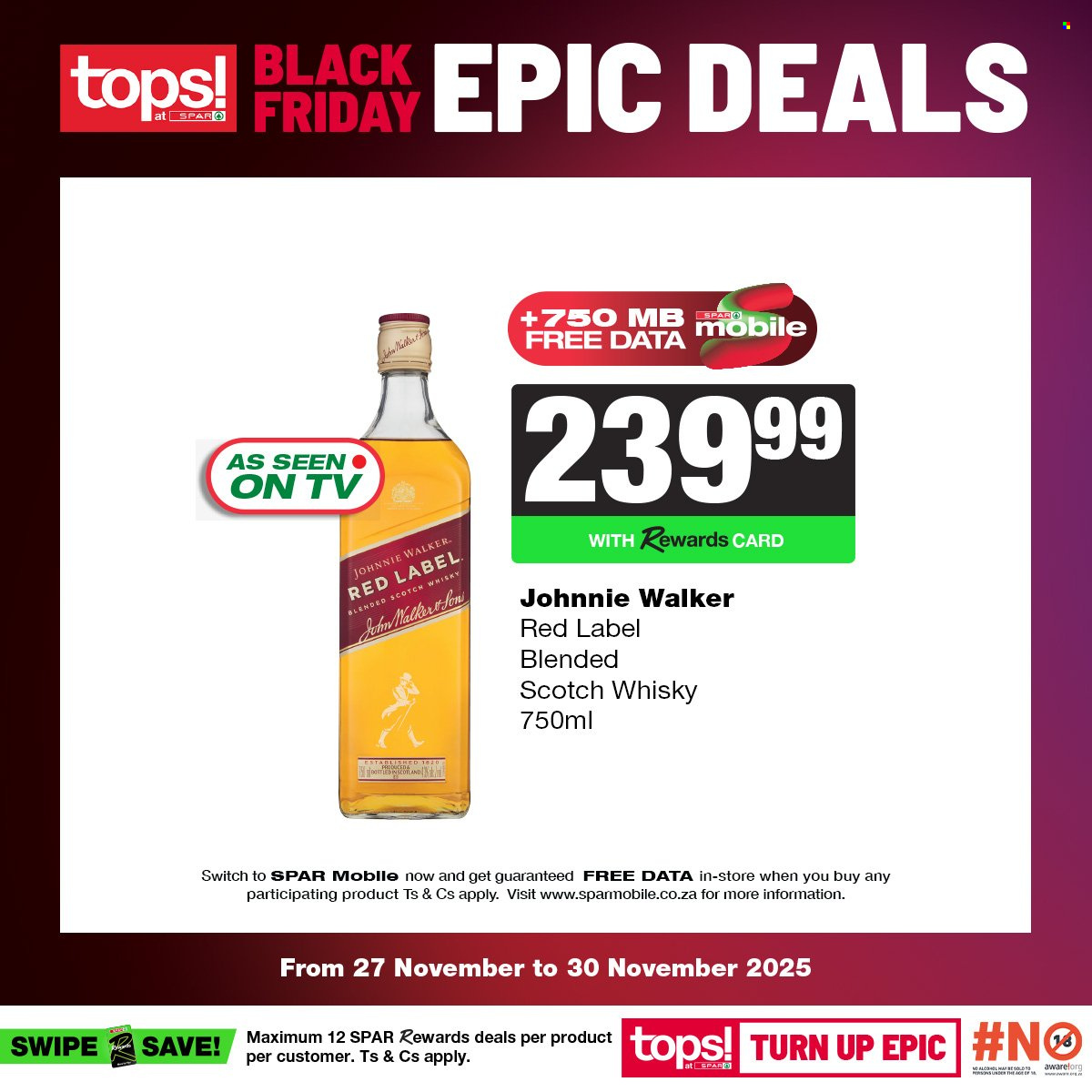TOPS at SPAR specials - 27/11/2025 - 30/11/2025. Page 18