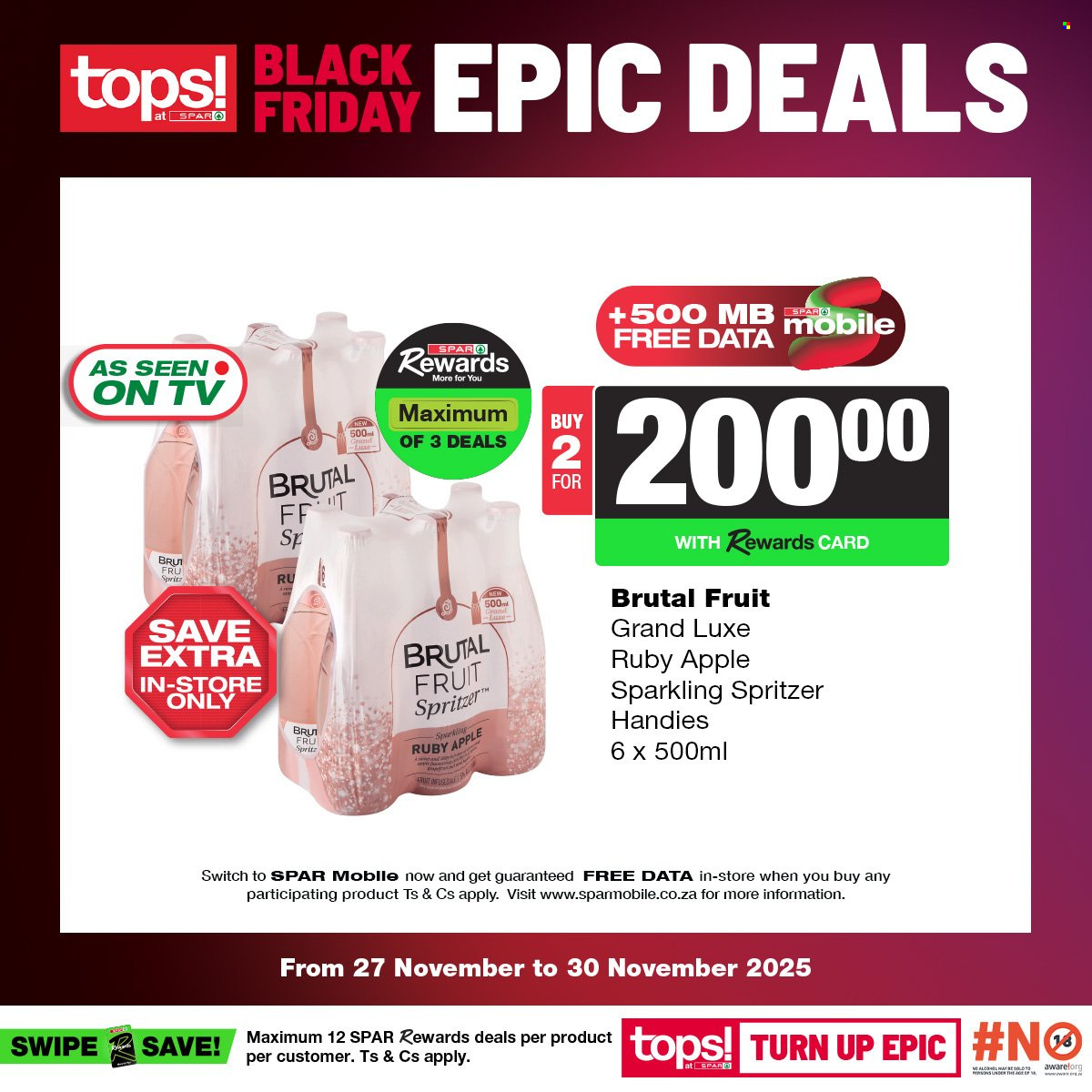 TOPS at SPAR specials - 27/11/2025 - 30/11/2025. Page 19