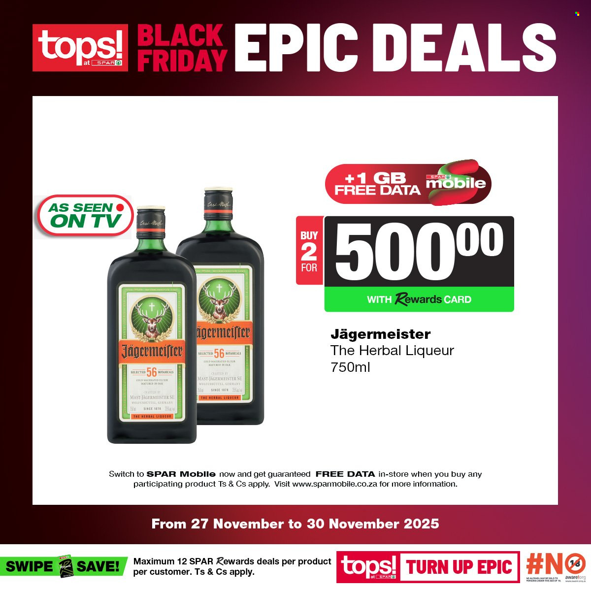 TOPS at SPAR specials - 27/11/2025 - 30/11/2025. Page 24