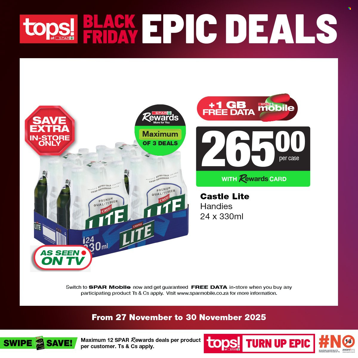 TOPS at SPAR specials - 27/11/2025 - 30/11/2025. Page 30