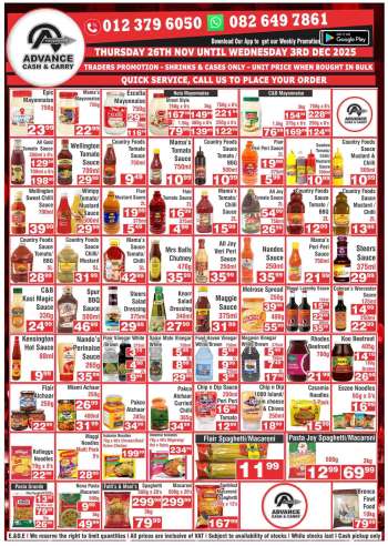 Advance Cash & Carry catalogue  - 26/11/2025 - 03/12/2025.